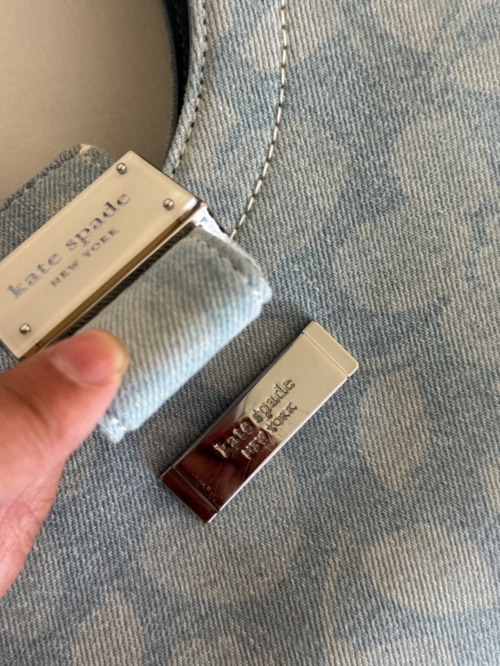 Kate Spade Nouveau Floral Denim Small Shoulder Bag NWT Retail $348 - Picture 11 of 17